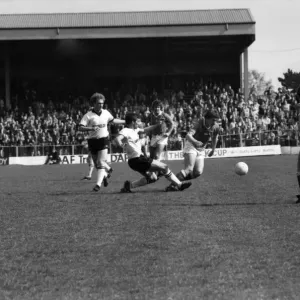 Wrexham 0 v. Barnsley 0. April 1982 MF06-34-017 Local Caption Division 2 Football