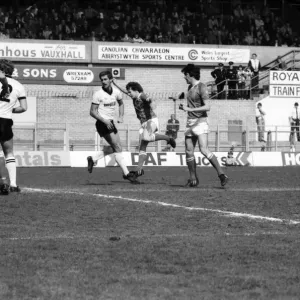 Wrexham 0 v. Barnsley 0. April 1982 MF06-34-018 Local Caption Division 2 Football