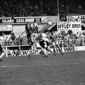 Wrexham 0 v. Barnsley 0. April 1982 MF06-34-025 Local Caption Division 2 Football