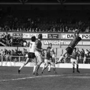Wrexham 0 v. Barnsley 0. April 1982 MF06-34-031 Local Caption Division 2 Football