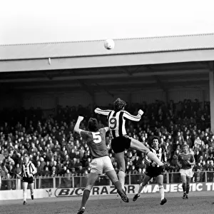 Wrexham 0 v. Newcastle 0. Division Two Football. January 1981 MF01-09-043