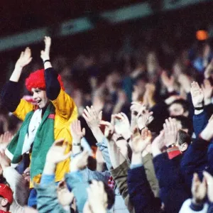 Wrexham Fans Celebrate at Old Trafford Print (00683) Wrexham Fans Celebrate at Old Trafford Print (00683)