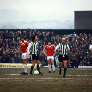 Wrexham v Blyth Spartans - February 1978 palyers in action Wrexham v Blyth Spartans - February 1978 palyers in action
