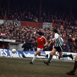 Wrexham v Blyth Spartans - February 1978 palyers in action Wrexham v Blyth Spartans - February 1978 palyers in action
