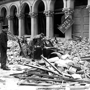 WW2 Air Raid Damage Bristol Bomb damage at Bristol