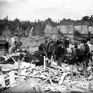 WW2 Air Raid Damage Deptford South London Deptford air raid damage Rescue