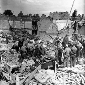 WW2 Air Raid Damage Deptford South London Deptford air raid damage Soldiers