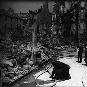 WW2 bomb damage to buildings in Bath. Y2K Y2K