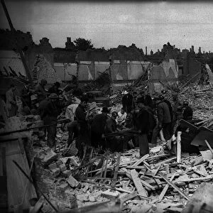 WW2 Bomb Damage in Deptford London Circa September 1940