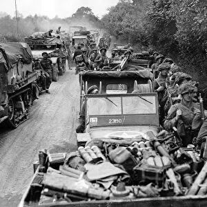 WW2 British soldiers arrive in Normandy 1944