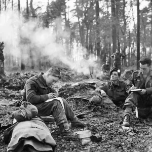 WW2 Reichwald Forest Print - British Soldiers 1945