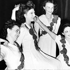 WW2 Ensa entertainers Nancy, Alma, Barbara & Mary who take part in twice a day concerts