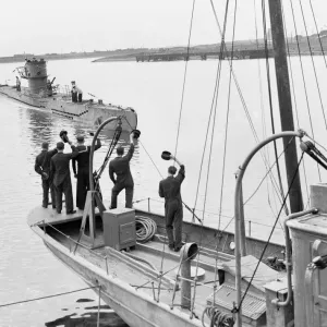 WW2 German U-Boat Submarine First German U-Boat to be captured intact is sailed