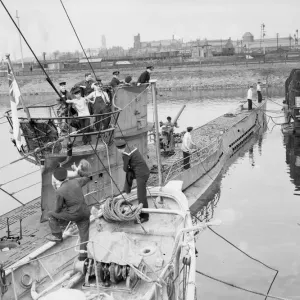 WW2 German U-Boat Submarine First German U-Boat to be captured intact is sailed