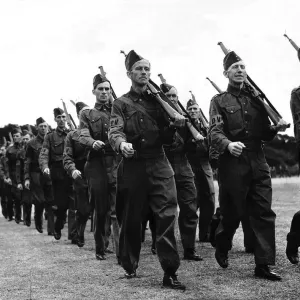 WW2 Home Guard Parade of 2, 000 members of the Local Defence Volunteers in WW2 Home Guard Parade of 2, 000 members of the Local Defence Volunteers in