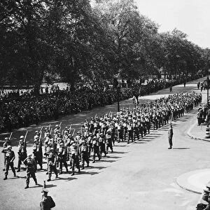 WW2 Home Guard parade May 44 before HM the King in Hyde Park