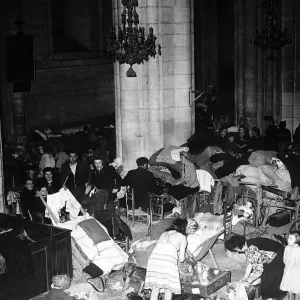 WW2 - Hundreds of refugees have been living in the aisles WW2 - Hundreds of refugees have been living in the aisles