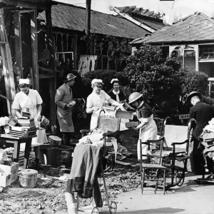 WW2 Nurses salvage equipment April 1944 from the wreckage of their hospital WW2 Nurses salvage equipment April 1944 from the wreckage of their hospital