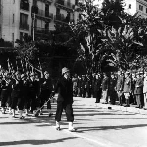 WW2 Parade in Algiers in honour of the Allied soldiers who fell in battle