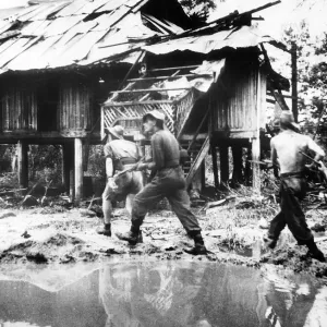 Krieg im Zweiten Weltkrieg Südostasien Birma Schlacht von Pinbaw 1944 Soldaten aus der ersten Königlich-Scottischen Division