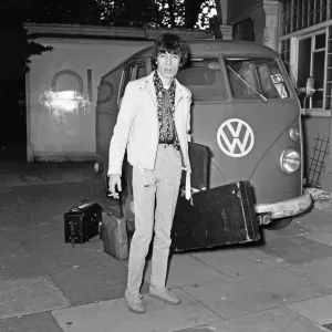 Bill Wyman of The Rolling Stones at Olympic Studios in Barnes where they were working Bill Wyman of The Rolling Stones at Olympic Studios in Barnes where they were working