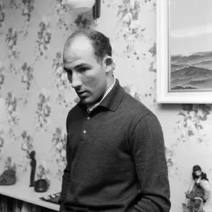 Y2K Stirling Moss 1960 racing driver at his home in Shepherd Street Mayfair London Y2K Stirling Moss 1960 racing driver at his home in Shepherd Street Mayfair London