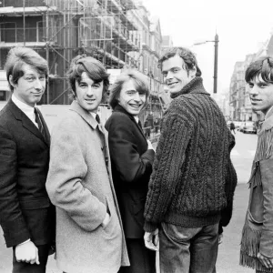 The Yardbirds outside Europa Hotel London Print 1966