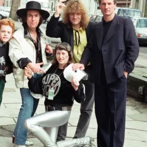 Di Daley in her Slade-inspired outfit, 5th April 1991 Print