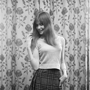 Twenty year old model and actress Madeline Smith who will finish filming shortly on her
