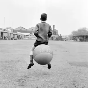 Vintage Print of Peter Scott at Play, 17th April 1967