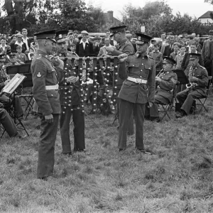 1947 Print: Canterbury Week Military Band Scene