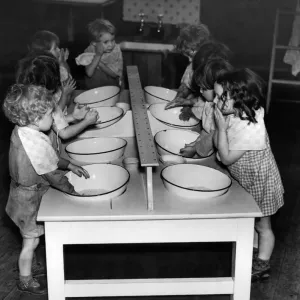 Young children learn to wash & clean themselves 5th November 1943
