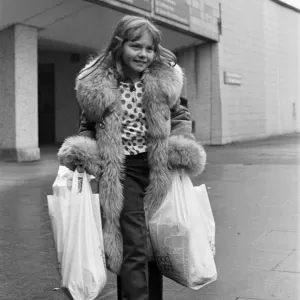 A Young Christmas Shopper Print, Birmingham 1975