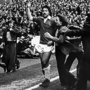 Bob Latchford Scores Twice at Goodison Park Print 1974
