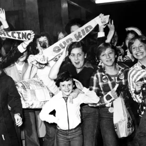 Young fans of pop sensation Our Kid at the Philharmonic Hall, Liverpool Young fans of pop sensation Our Kid at the Philharmonic Hall, Liverpool