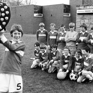 Middlesbrough Priory Social Club Young Footballers Print 1980