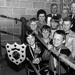 The young hopefuls of Stockton Amateur Boxing Club, 1st October 1982