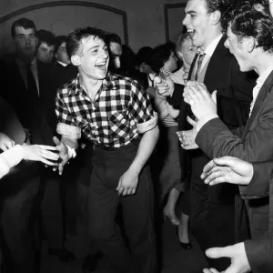Young Men Dancing to Rock and Roll Music Print, Brixton 1956