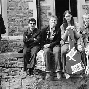 The Young Ones during filming in Bristol. Starring Christopher Ryan as Mike