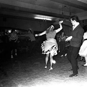 Some young people Rock and Roll dancing at a club in Gateshead on February 15, 1980