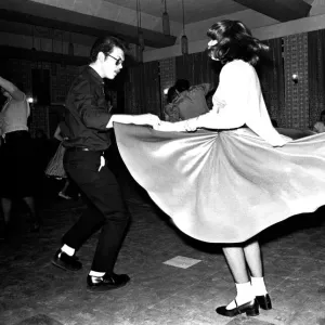 Some young people Rock and Roll dancing at a club in Gateshead on February 15, 1980 Some young people Rock and Roll dancing at a club in Gateshead on February 15, 1980