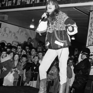Young pop sensation Tiffany performs at Birmingham Bull Ring in front of fans Young pop sensation Tiffany performs at Birmingham Bull Ring in front of fans