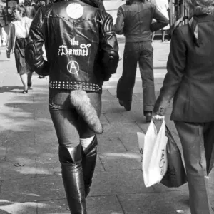 A Young Punk Rocker on Colmore Road Print, 8th October 1980