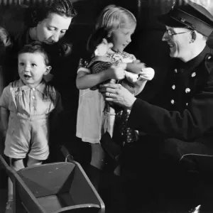 Young siblings Michael Briggs (aged 2) and older sister Christine (3 Young siblings Michael Briggs (aged 2) and older sister Christine (3