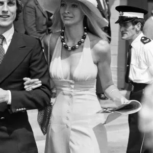 A young Tennis fan enjoys the Wimbledon Tennis Championships of 1973