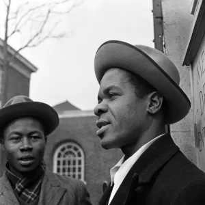 Young West Indian men standing outside the Brixton Labour Exchange looking for employment Young West Indian men standing outside the Brixton Labour Exchange looking for employment