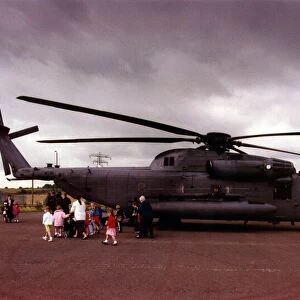 Youngsters got a rare chance to see some of the finest helicopters in the world at an