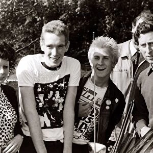 Youth Culture - Punk Rockers - May 1979 pose with Prince Charles 29 / 05 / 1979