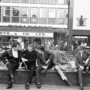 Youths in Stevenage, Hertfordshire. 13th October 1959