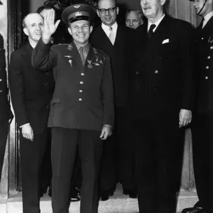 Yuri Gagarin at Admiralty House Print, 13th July 1961